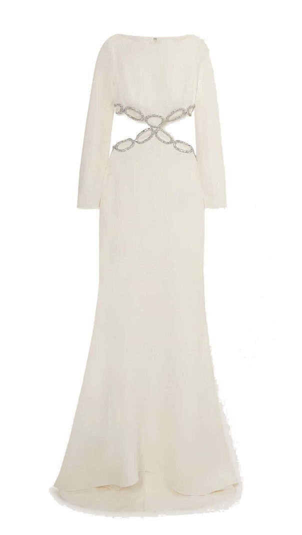 AIIZIE CUT-OUT CRYSTAL EMBELLISHED MAXI DRESS - product image