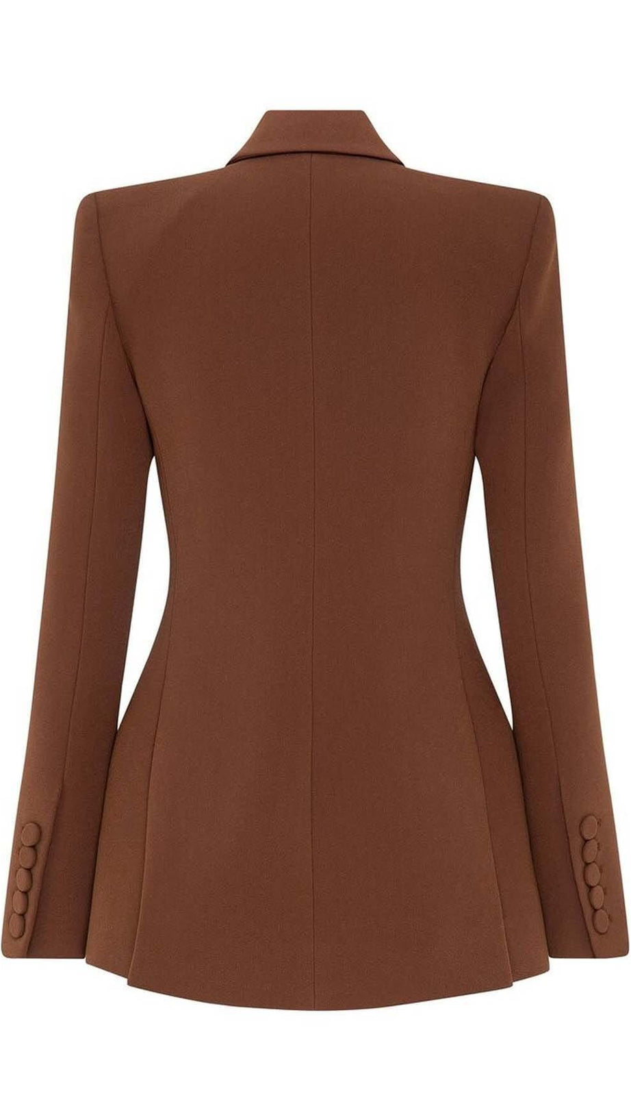 ZWEIREIHIGER ANZUG MIT WEITEM BEIN IN BRAUN