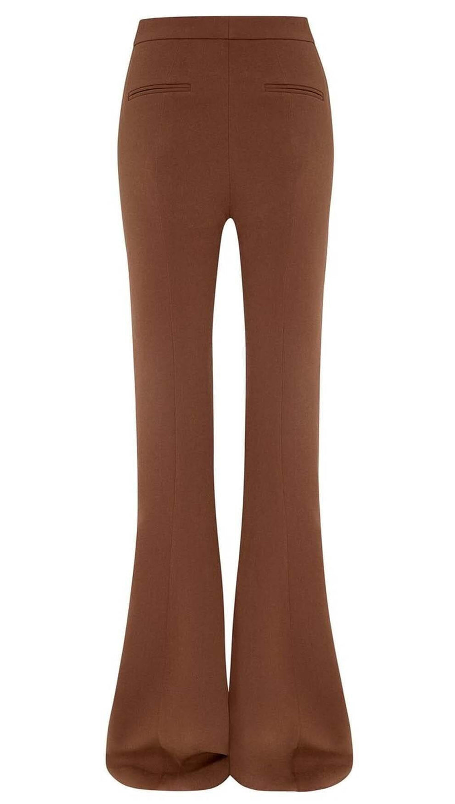 ZWEIREIHIGER ANZUG MIT WEITEM BEIN IN BRAUN