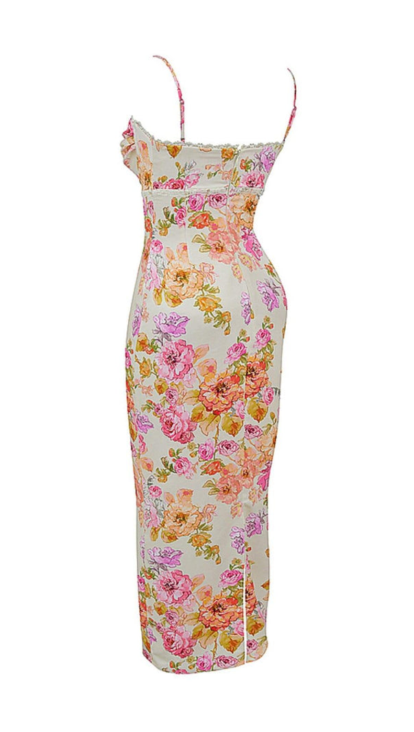 AIIZIE IVORY FLORAL MAXI DRESS - product image