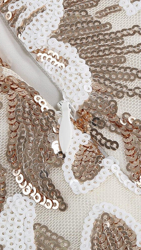 FLORAL LACE MINI DRESS IN WHITE