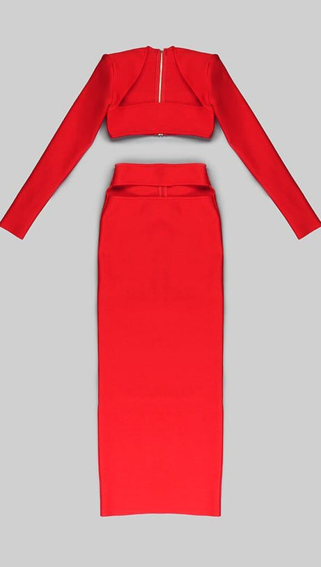 RED TWO PIECES BANDAGE SET