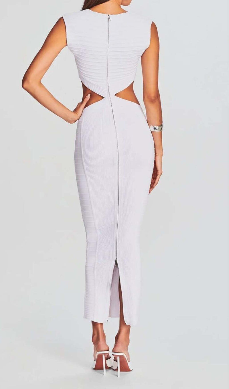 FRONT CUT-OUT BANDAGE TWO-PIECE IN IVORY