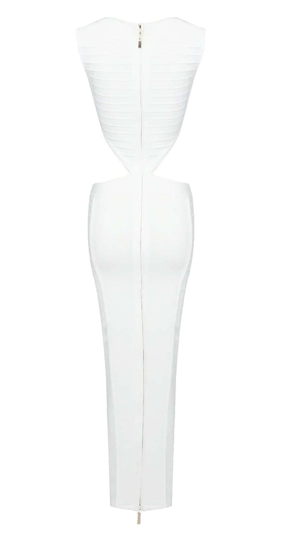 AIIZIE FRONT CUT-OUT BANDAGE TWO-PIECE IN IVORY - product image