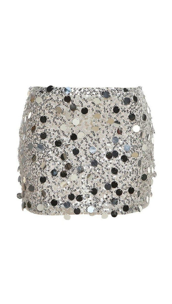 AIIZIE LOW RISE SEQUIN MINI SKIRT - product image