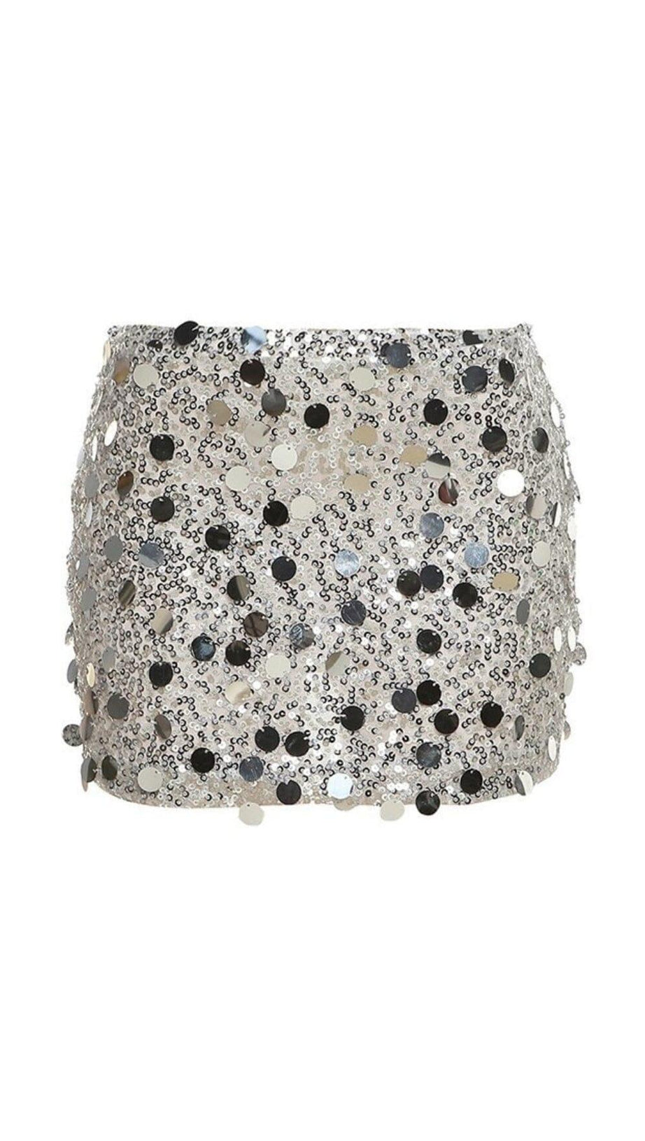 MINIGONNA A VITA BASSA CON PAILLETTES
