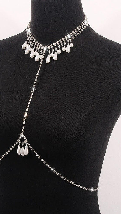 CATENA PER IL CORPO DIDAMOND CON PERLE