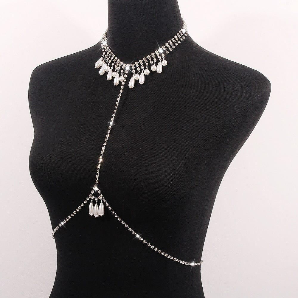 AIIZIE PEARL DIDAMOND BODY CHAIN - product image
