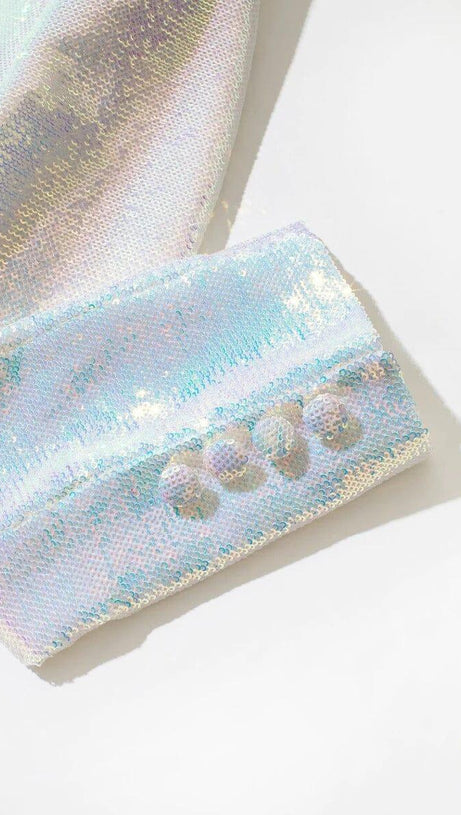 PLUNGE SEQUIN BLAZER SET