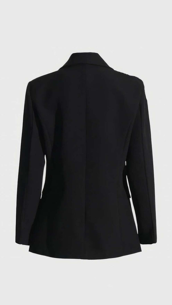AIIZIE RHINESTONE DETAIL JACKET IN BLACK - product image