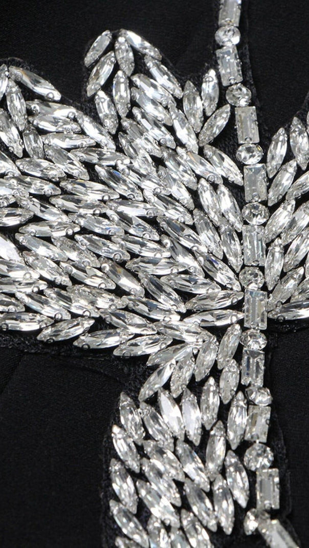 AIIZIE RHINESTONE DETAIL JACKET IN BLACK - product image