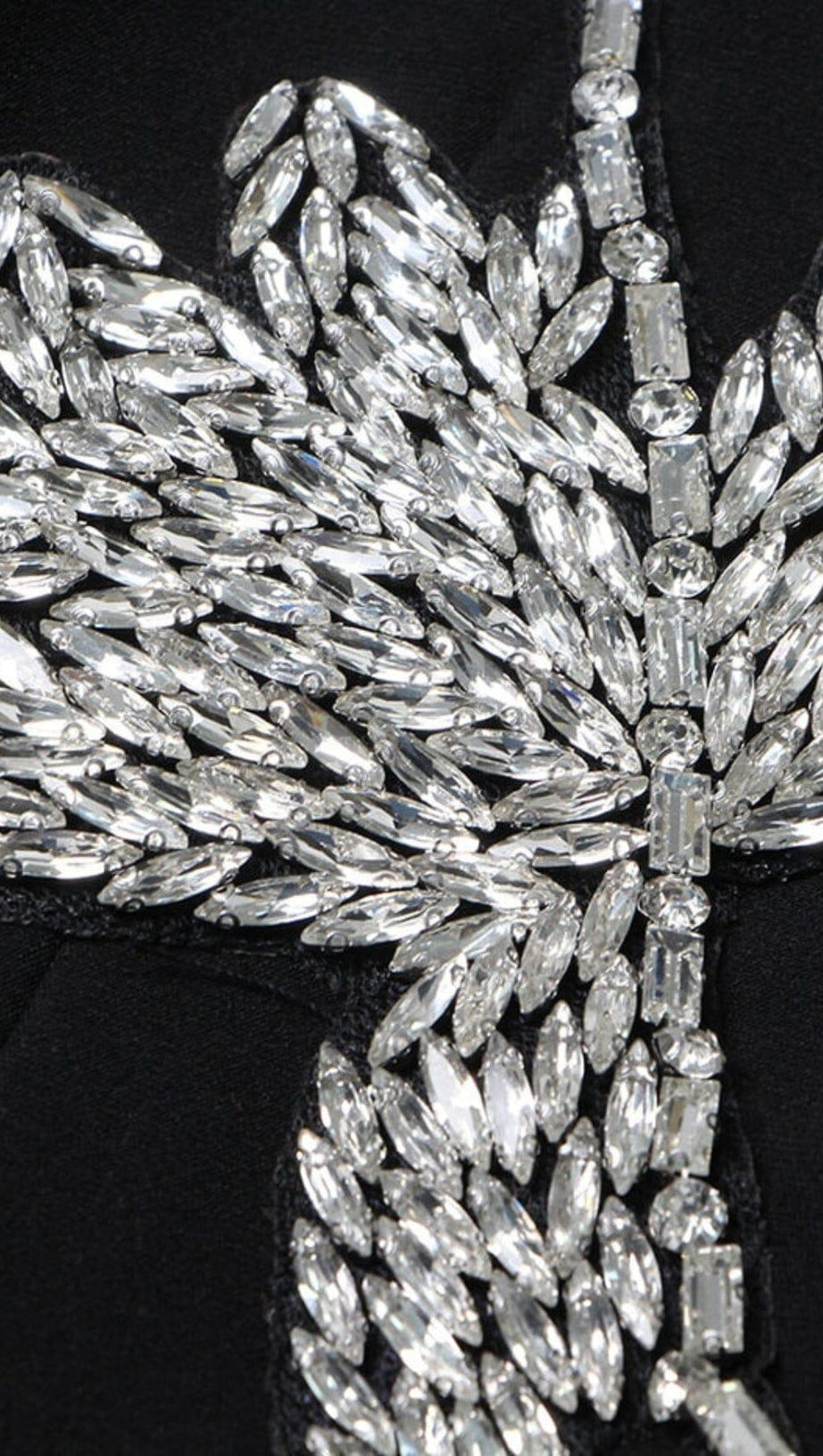 RHINESTONE DETAIL JACKET IN BLACK