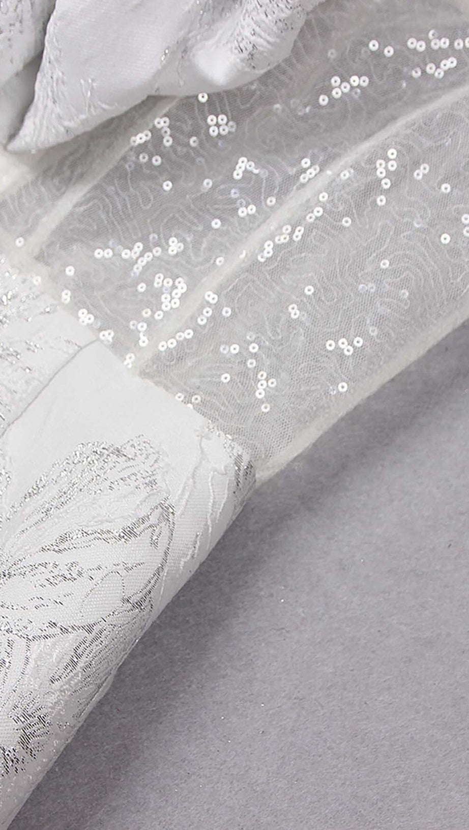 RUFFLE CORSET MIDI DRESS IN WHITE