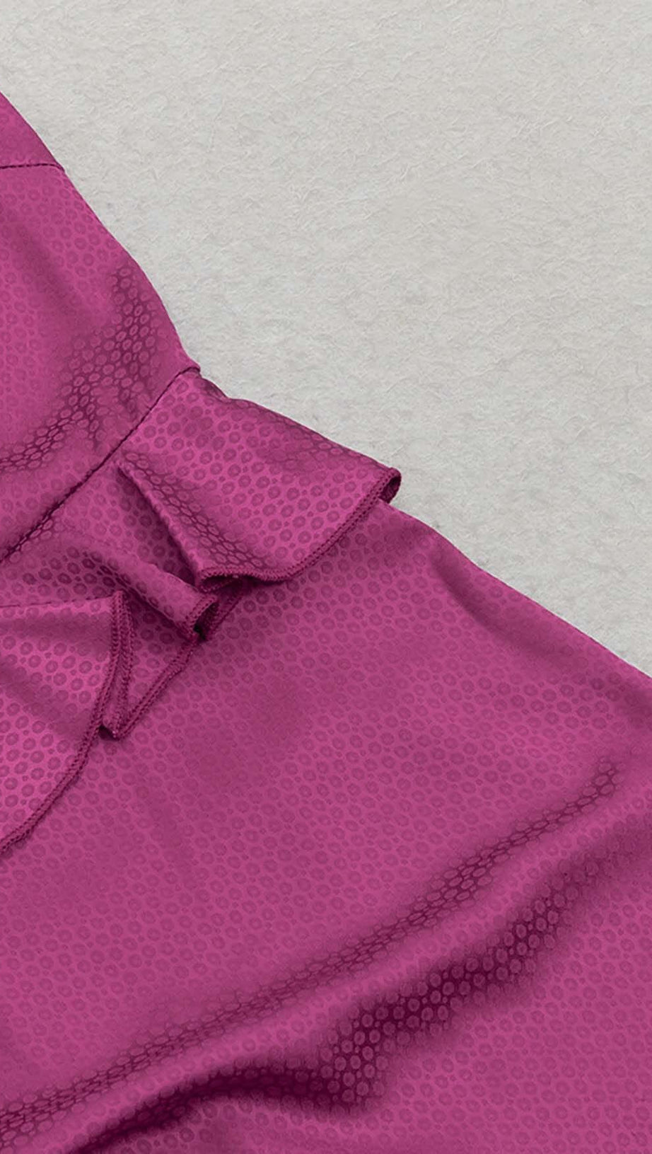 MINI ABITO IN RASO CON VOLANT COLOR UVA