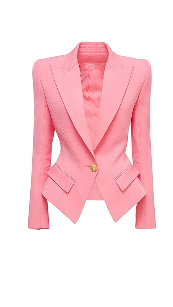 AIIZIE SINGLE-BREASTED SHORT JACKET IN PINK - product image