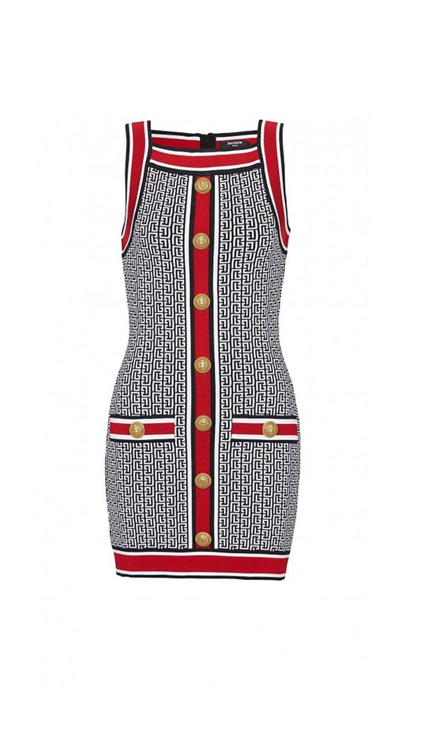 AIIZIE SLEEVELESS KNIT MINI DRESS IN MULTICOLOR - product image