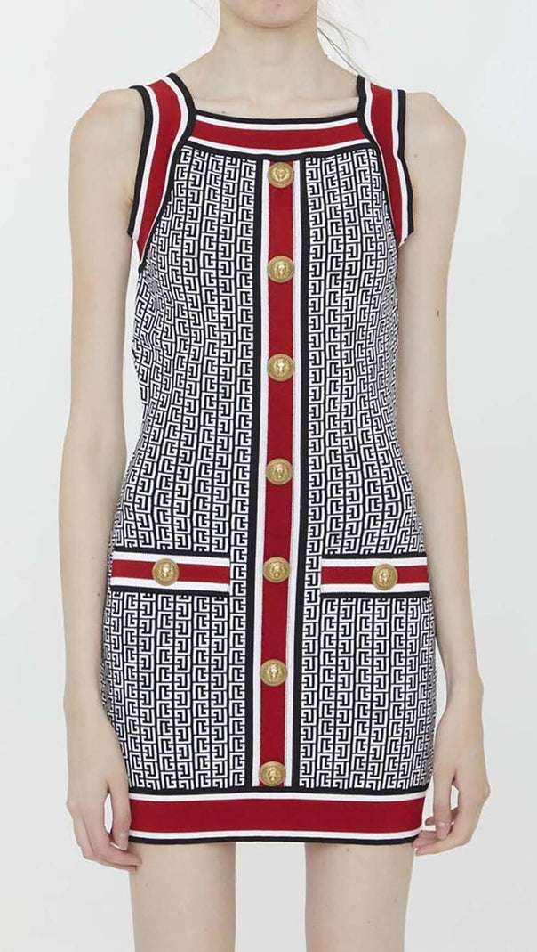 AIIZIE SLEEVELESS KNIT MINI DRESS IN MULTICOLOR - product image