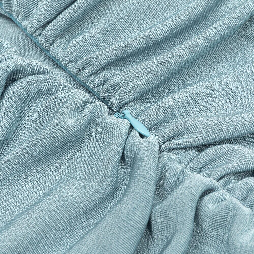 AIIZIE CORSET STRAPLESS MIDI DRESS IN MINT GREEN - product image