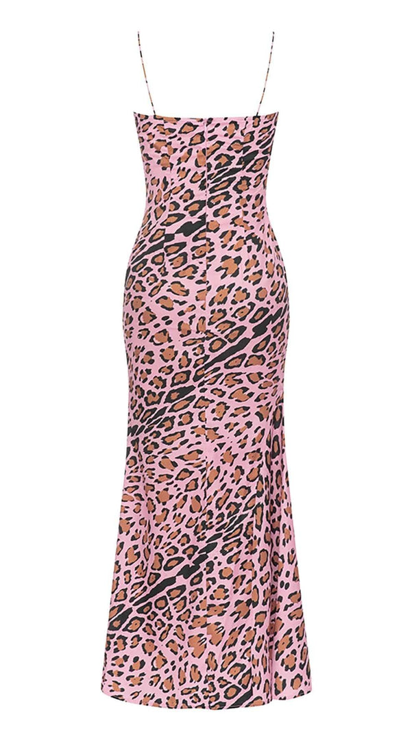 AIIZIE SPAGHETTI STRAP STRIPE MAXI DRESS IN PINK - product image