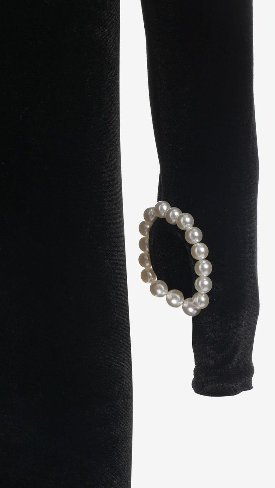 TRÄGERLOSES, figurbetontes Minikleid aus Samt in Schwarz