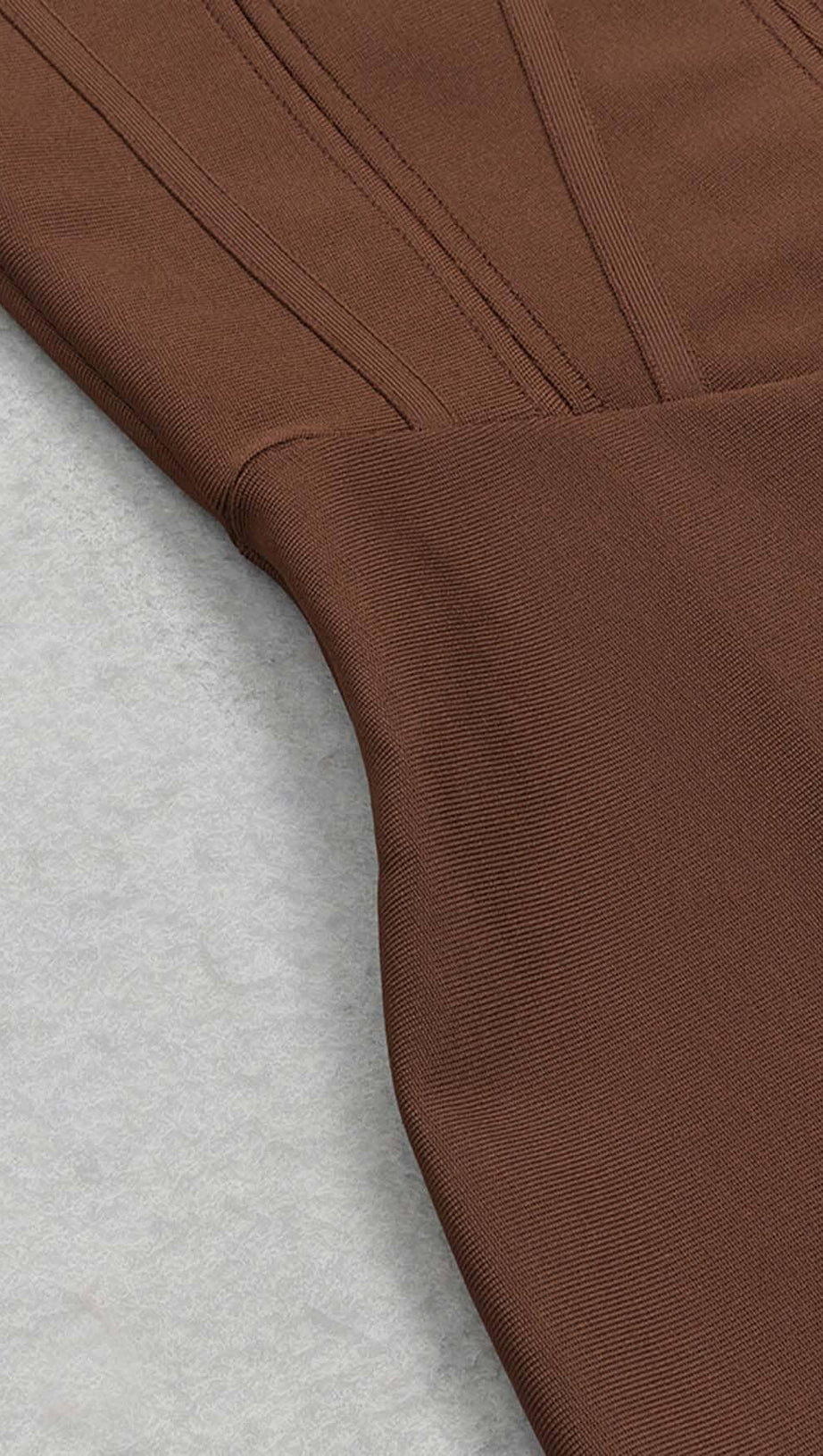 TAILLE-ENGENDES KORSETT-MIDIKLEID IN BRAUN