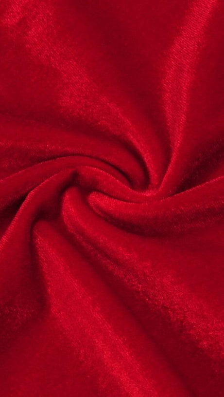 ABITO DUE PEZZI CON CORSETTO SENZA SPALLINE IN ROSSO