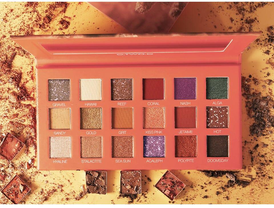 Glitzernder, schimmernder, matter, rauchiger Lidschatten, 18 Farben