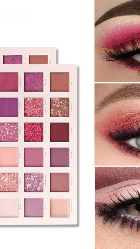 MATTE EASY COLOR PEARL 18 COLOR PINK EYESHADOW