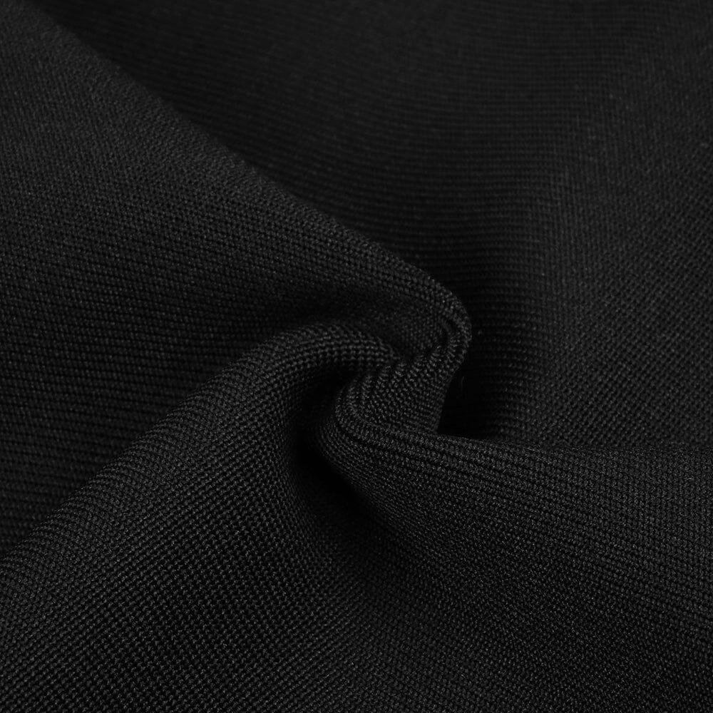 AIIZIE HALTER STRAPLESS MIDI DRESS IN BLACK - product image