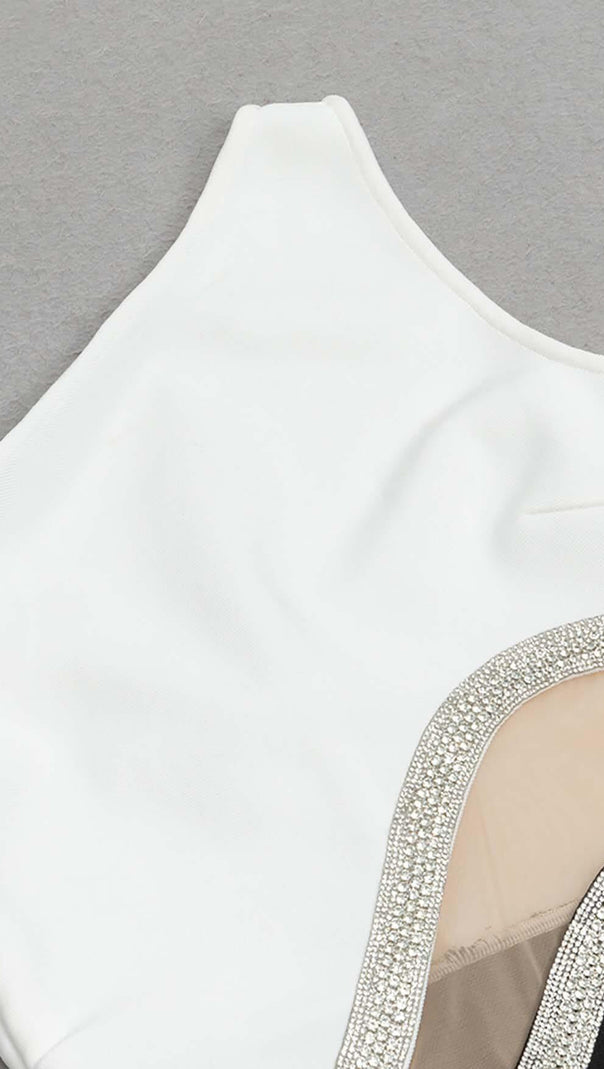 AIIZIE BODYCON PATCHWORK MIDI DRESS - product image