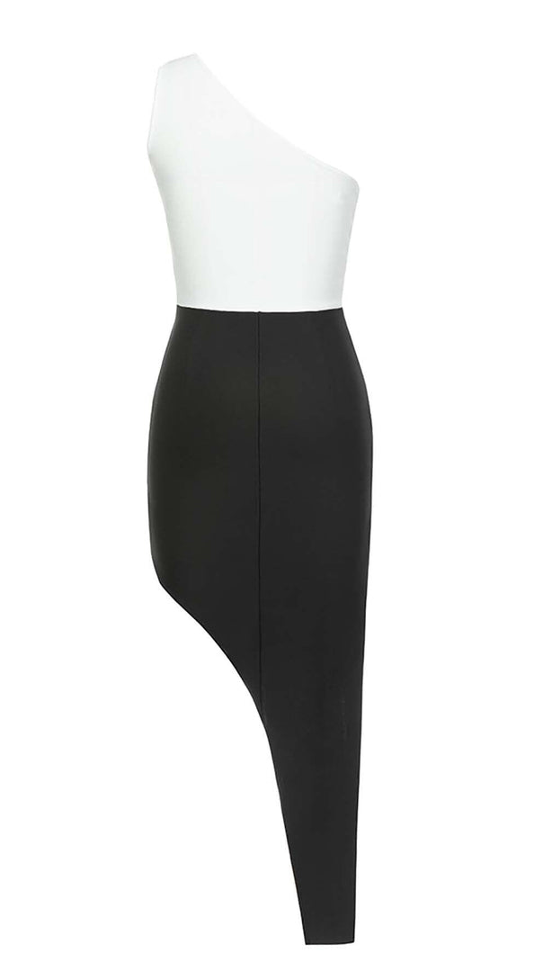 AIIZIE BODYCON PATCHWORK MIDI DRESS - product image