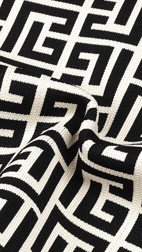 MINI ABITO CON MONOGRAMMA HALTER IN COLORI MISTI