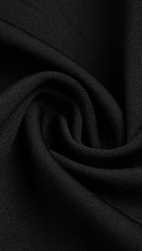 AIIZIE CUT OUT LONG SLEEVE MAXI DRESS IN BLACK - product image