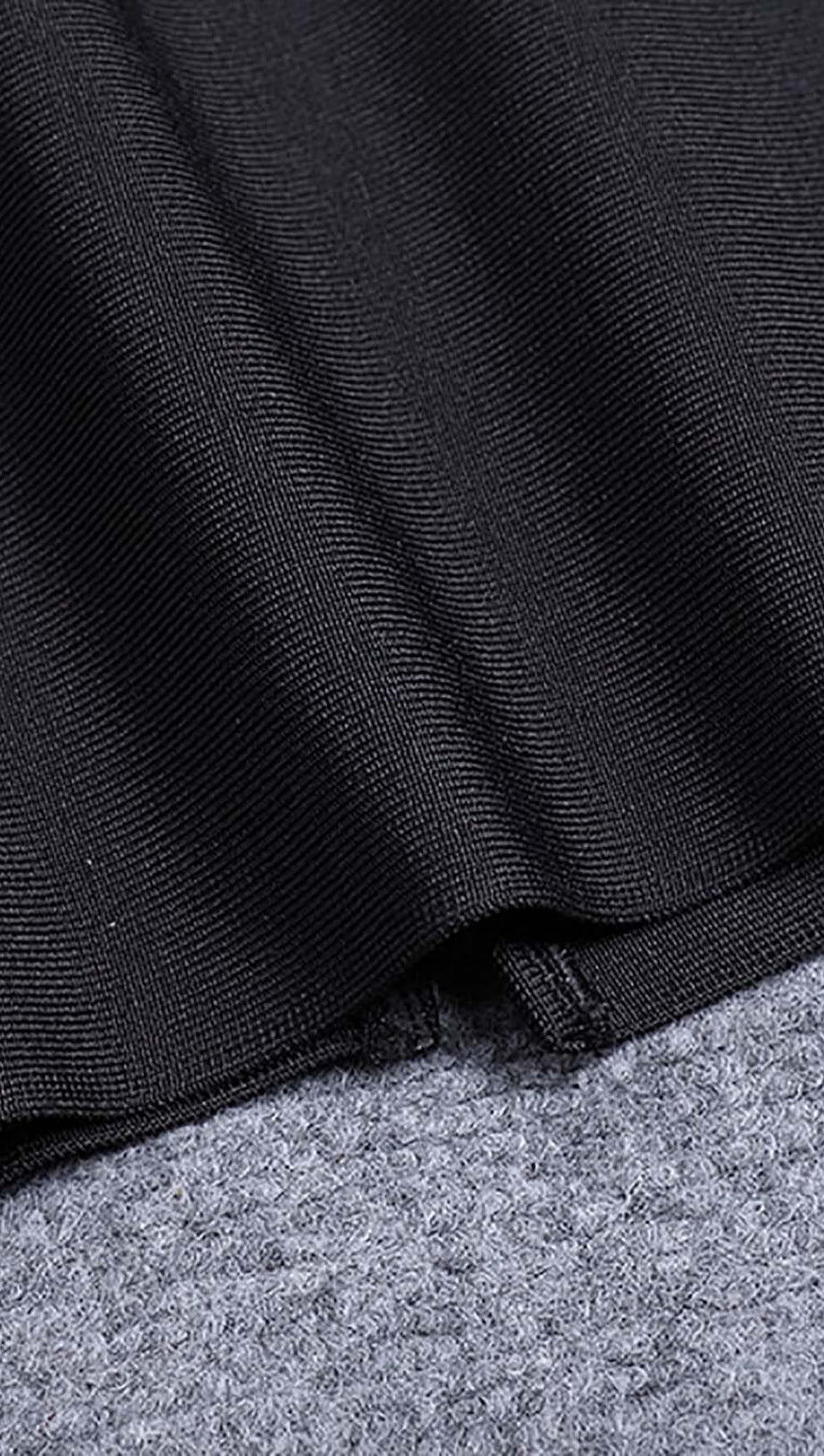 CUT-OUT TULLE CORSET MAXI DRESS IN BLACK