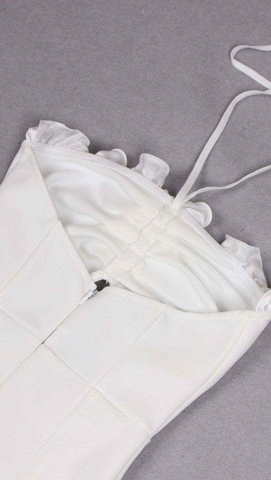 FLORAL EMBELLISHED SLIT MIDI DRESS IN WHITE