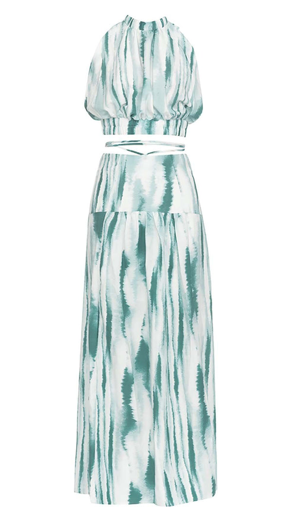 AIIZIE HALTER SLEEVELESS MAXI DRESS IN MULTI-COLOR - product image