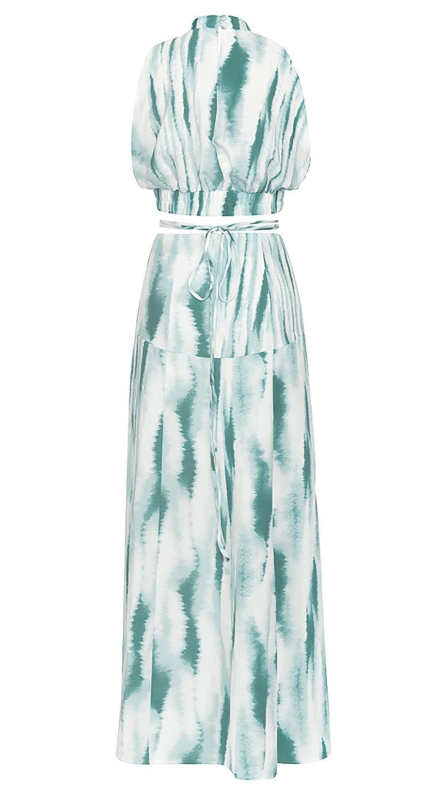 Neckholder-Maxikleid ohne Ärmel in mehreren Farben