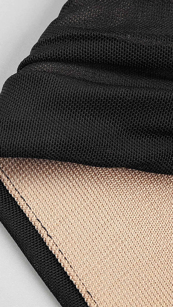 AIIZIE HEART EMBELLISHED TWO PIECE SET IN BLACK - product image