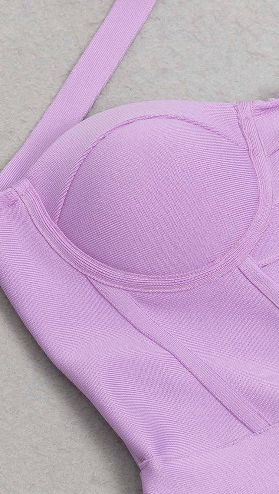 MERMAID CORSET MIDI DRESS IN PURPLE