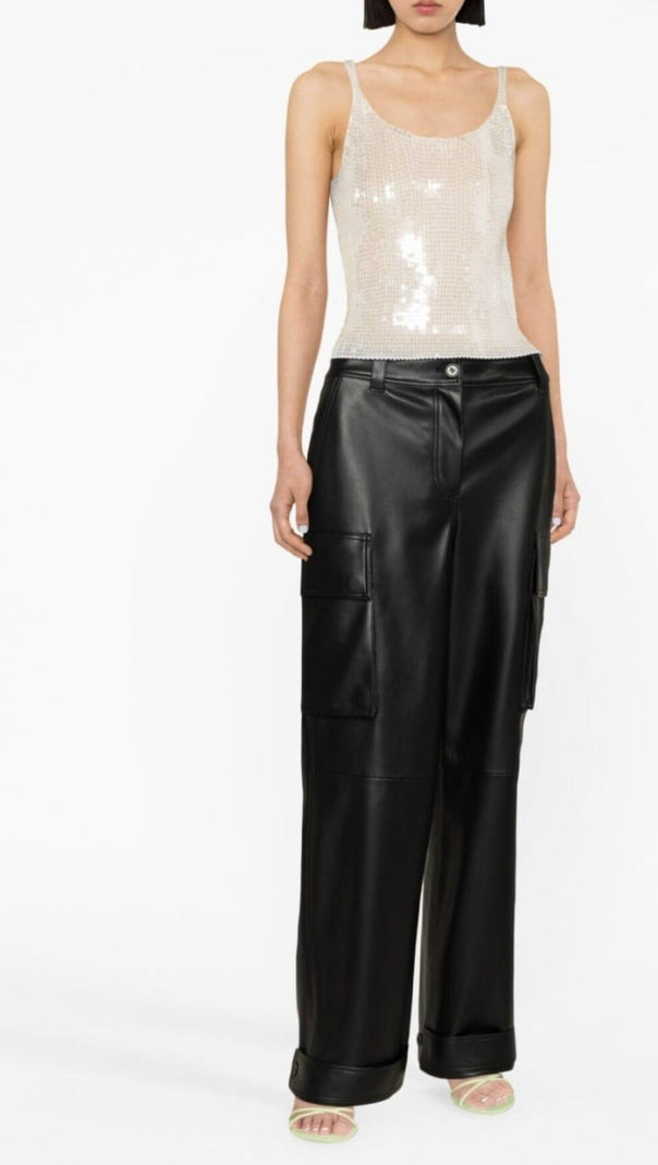 AIIZIE SEQUIN EMBROIDERED TANK TOP - product image