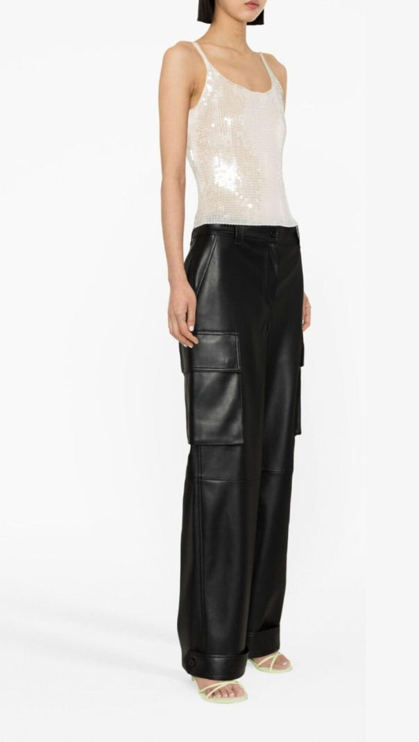AIIZIE SEQUIN EMBROIDERED TANK TOP - product image
