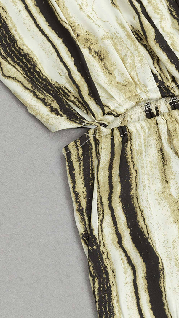 AIIZIE V-NECK SLEEVELESS STRIPE JUNPSUIT - product image