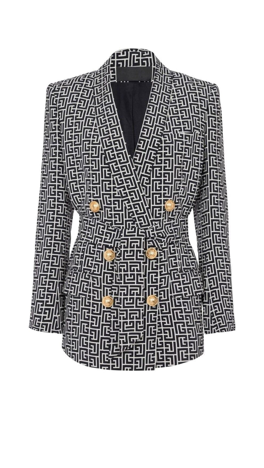 COLOURWAY BELTED DOUBLE-BREASTED BLAZER
