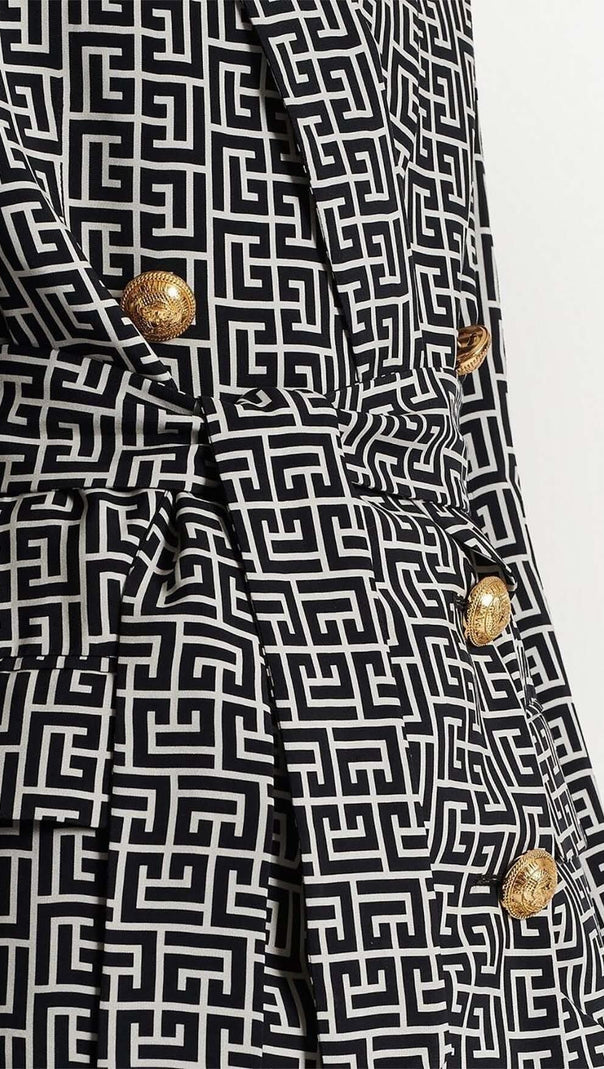 AIIZIE COLOURWAY BELTED DOUBLE-BREASTED BLAZER - product image