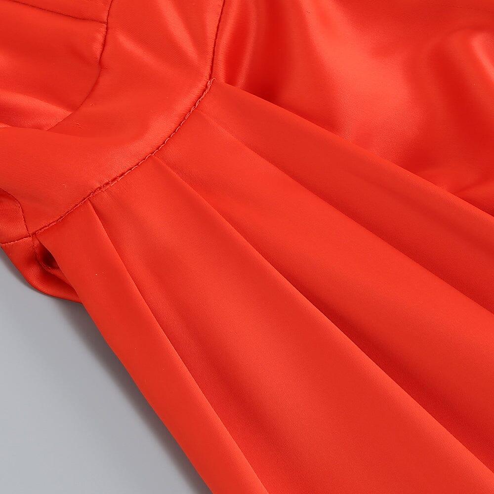 AIIZIE SLEEVELESS THIGH SLIT MAXI DRESS IN RED - product image