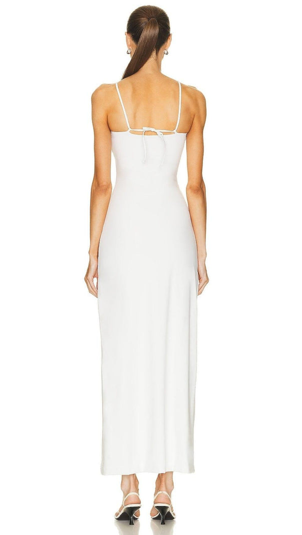 AIIZIE CUT OUT MAXI DRESS IN WHITE - product image