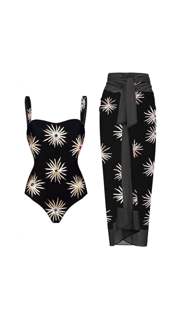 AIIZIE DOLLY EMBELLISHED ONE-PIECE SWIMSUIT - product image