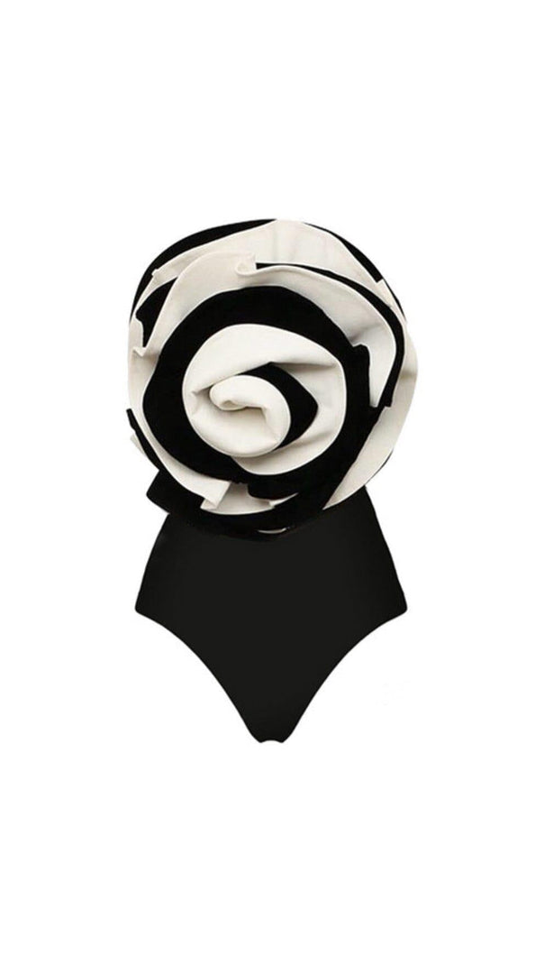 AIIZIE EXAGGERATED 3D FLOWER ONE PIECE SWIMSUIT AND SKIRT - product image