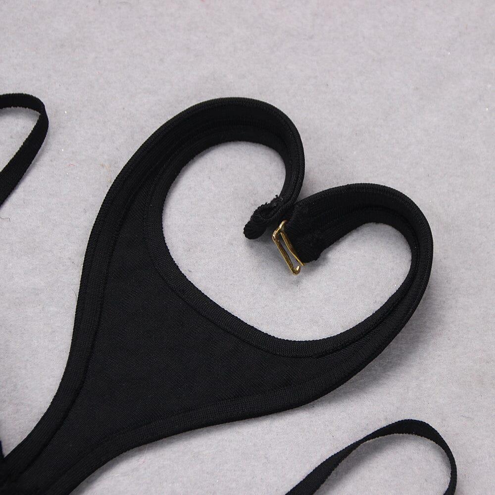 AIIZIE SEQUIN SLEEVELESS CUT OUT JUMPSUIT IN BLACK - product image