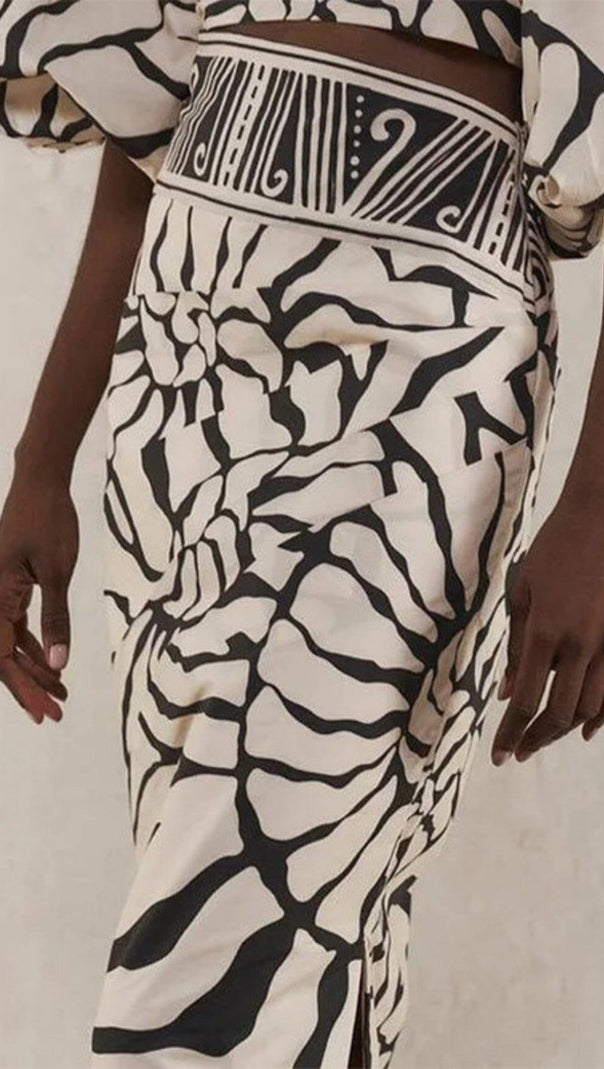 AIIZIE HALTER PRINTED SWIMSUIT - product image